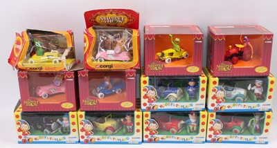 Lot 811 - 12 various boxed Corgi TV related diecast...