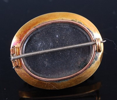 Lot 2341 - A yellow metal, pearl and diamond Victorian...