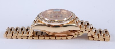 Lot 2392 - A lady's 18ct yellow gold Rolex Oyster...