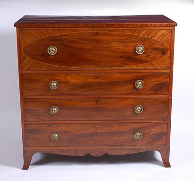 Lot 2618 - A Regency mahogany and boxwood strung...