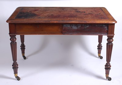 Lot 2620 - A mid-19th century mahogany writing table in...