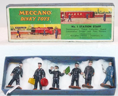 Lot 1037 - Dinky Toys pre-war No. 1 Station Staff figure...