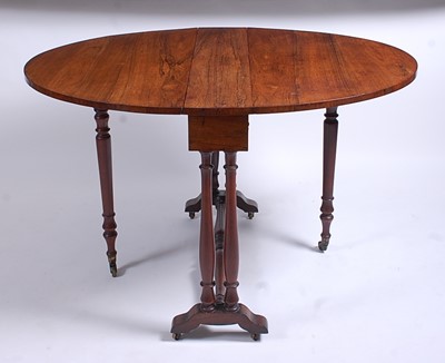 Lot 2602 - A Victorian rosewood Sutherland table, the...