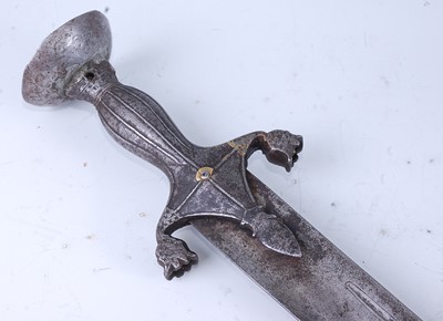 Lot 218 - A 19th century Afghan Pulwar sword, having a...