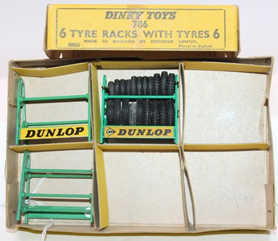 Lot 1041 - Dinky Toys No. 786 Tyre Rack original trade...