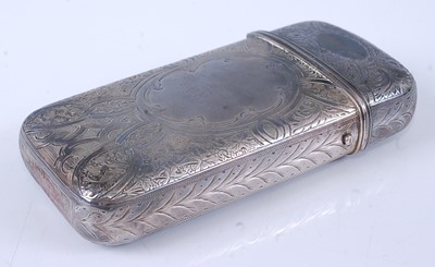 Lot 2086 - A mid-Victorian silver cigar case, having...