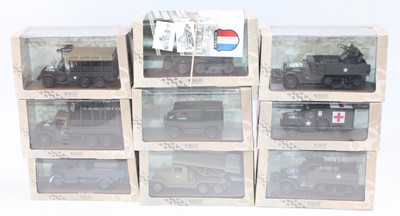 Lot 850 - 9 boxed Atlas Military Edition diecasts, all...