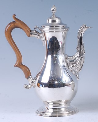 Lot 2071 - An early George III silver coffee pot, of pear...