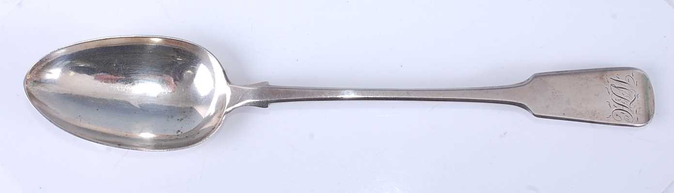 Lot 2075 - A William IV silver stuffing spoon, in the...