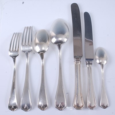 Lot 2182 - A Birks Sterling silver part cutlery suite, in...