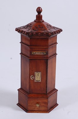 Lot 2431 - A Victorian style mahogany pillar box, of...