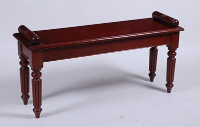 Lot 2623 - A Victorian style mahogany window seat with...