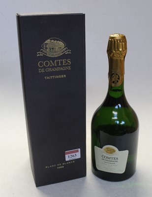 Lot 1263 - Comtes de Champagne Tattinger blanc-de-blanc,...