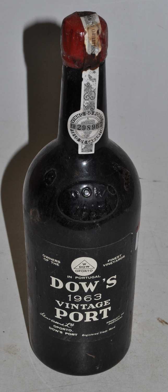 Lot 1368 - Dows Vintage Port 1963, one bottle