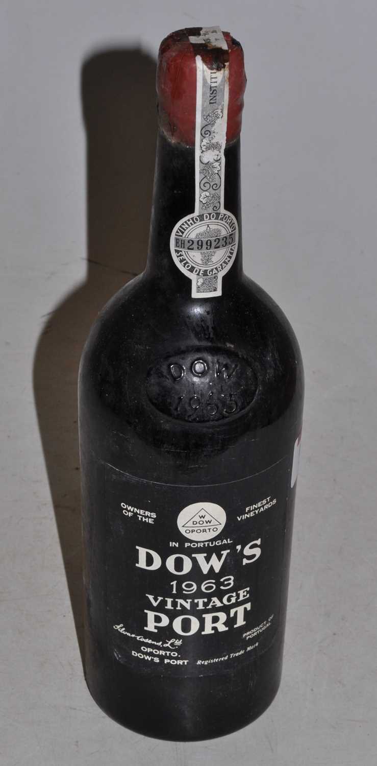 Lot 1369 - Dows Vintage Port 1963, one bottle