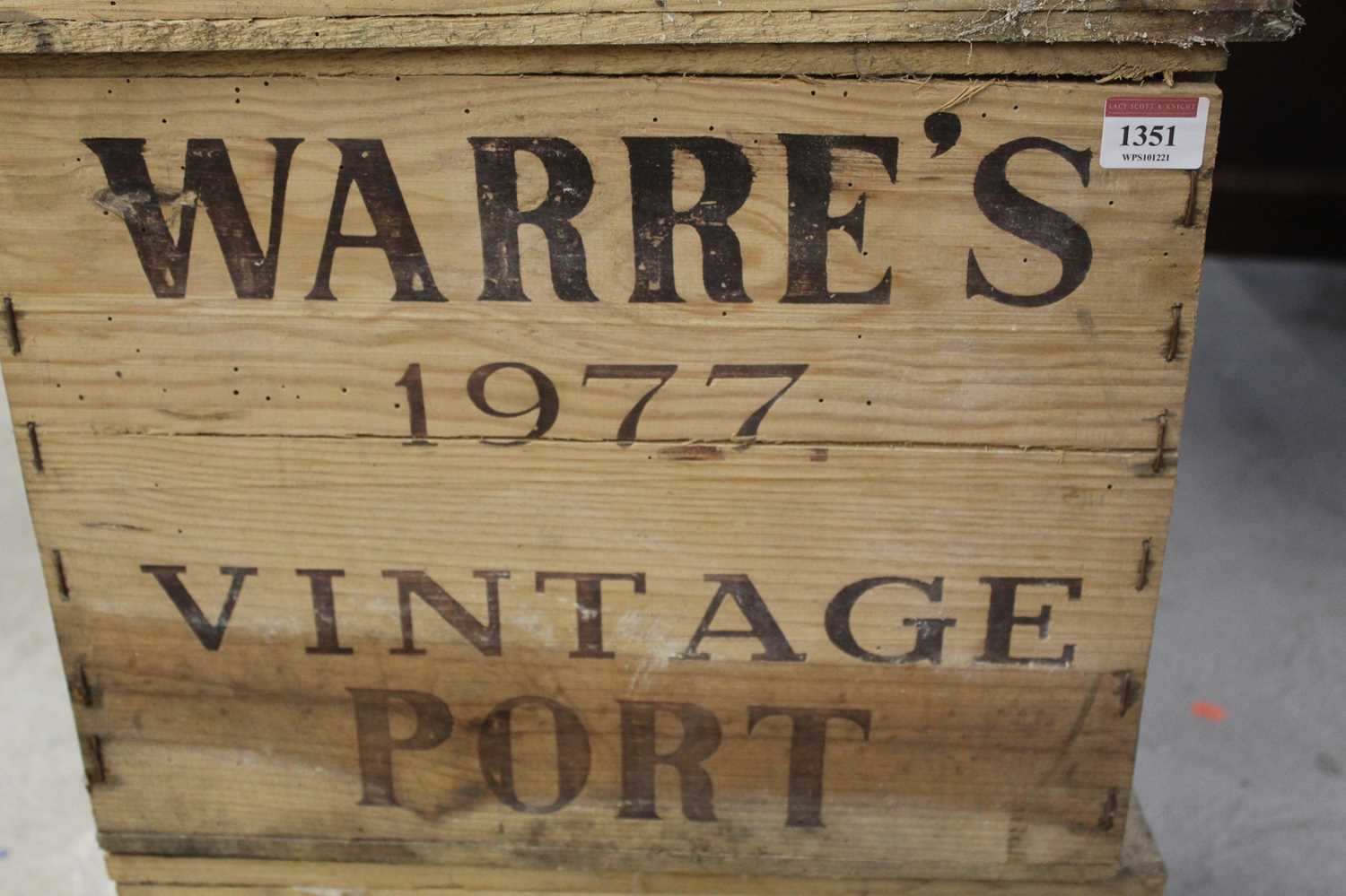 Lot 1351 - Warre's vintage port, 1977, twelve bottles (OWC)