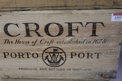 Lot 1353 - Croft vintage port, 1985, twelve bottles (OWC)