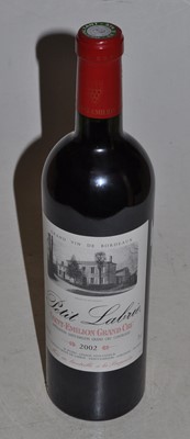 Lot 1107 - Petit Labrie, 2002, Saint Émilion, one bottle