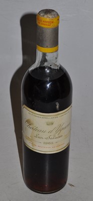 Lot 1275 - Chateau d'Yquem 1965 Lur-Saluces, one bottle