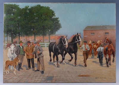 Lot 333 - Ludwig Koch, (Austrian, 1866-1934), Horses...