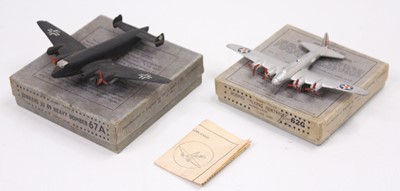 Lot 1092 - 2 Dinky Toys pre-war aeroplanes consisting of,...