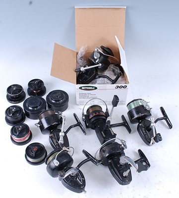 Lot 367 - A collection of fixed spool reels to include...