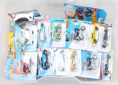 Lot 874 - Collection of 88 Hotwheels carded diecasts,...