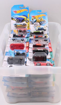 Lot 876 - Collection of 90 Hotwheels carded diecasts,...