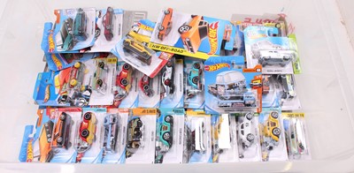 Lot 878 - Collection of 60 various carded Hotwheels...