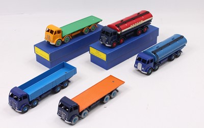 Lot 1110 - Collection of 5 repainted Dinky Supertoys, all...