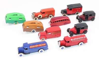 Lot 1117 - 10 various repainted and re-cast Dinky Toy...