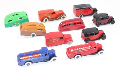 Lot 1117 - 10 various repainted and re-cast Dinky Toy...