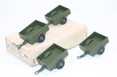 Lot 1124 - Dinky Toys No. 27M Military Land Rover Trailer...