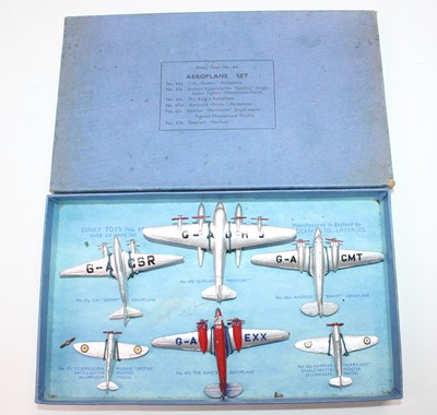 Lot Dinky Toys, No.64 Aeroplane Set, comprising of...