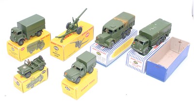 Lot 1128 - Dinky Toys boxed military group of 6 to...