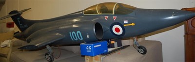 Lot 63 - A very large balsawood and metal scale model...