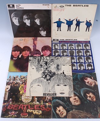 Lot 1060 - The Beatles, a collection of seven LP's to...