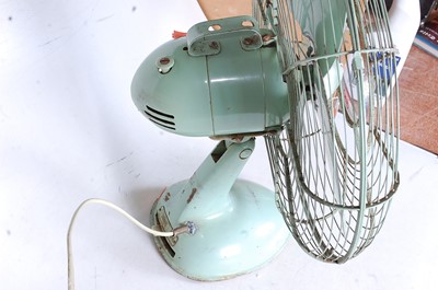 Lot 8 - A 1950s KDK green painted electric table...