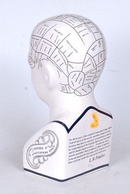 Lot 27 - A reproduction Fowler phrenology bust, h.32cm