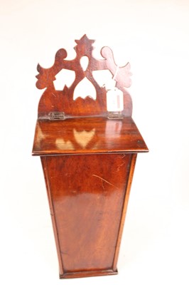Lot 41 - An early 19th century mahogany candle-box, of...