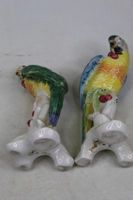 Lot 55 - A pair of modern Italian porcelain figures of...