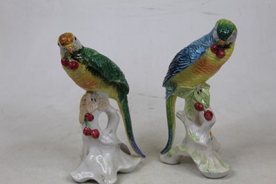 Lot 55 - A pair of modern Italian porcelain figures of...