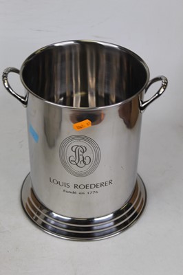 Lot 67 - A modern plated champagne bucket, of oval form,...