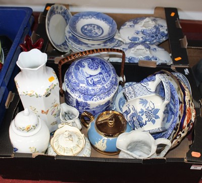 Lot 88 - Two boxes of miscellaneous china, to include