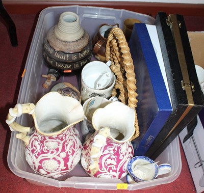 Lot 91 - Three boxes of miscellaneous items, to include...