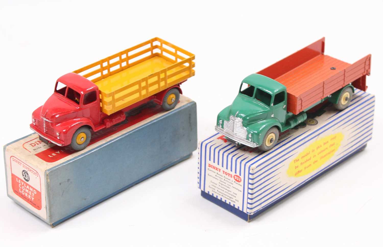 Lot 1034 - 2 Dinky Toys Leyland Comet models consisting...