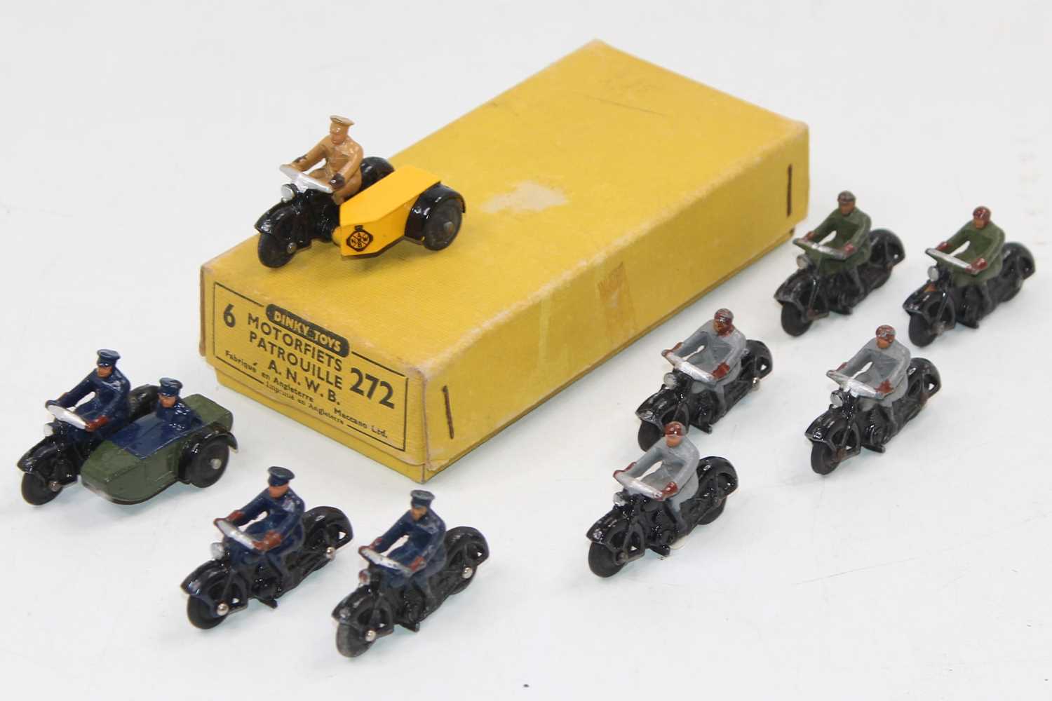 Lot 1039 - Dinky Toys Motorcycle group to include, No....