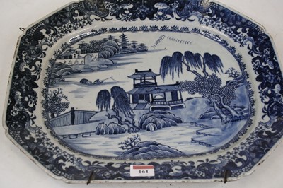Lot 161 - A 19th century Chinese export stoneware meat...