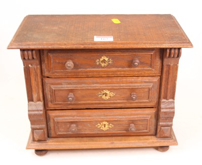 Lot 162 - An apprentice piece type chest in the form of...