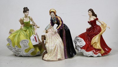 Lot 166 - A collection of three Royal Doulton figurines...